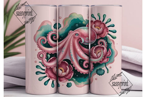 Magical Octopus 20oz Tumbler Wrap Sublimation sassyprint 