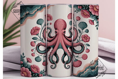 Magical Octopus 20oz Tumbler Wrap Sublimation sassyprint 