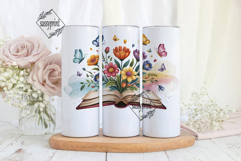 Magical Open Book 20oz Tumbler Wrap Sublimation sassyprint 
