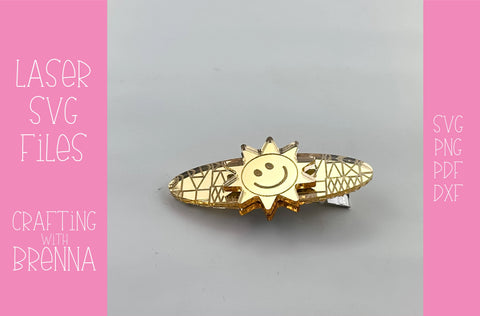 Magical Pattern Hair Clip Laser SVG File SVG Crafting With Brenna 