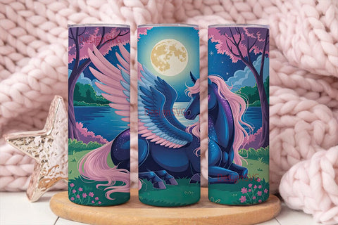 Magical Pegasus 20oz Tumbler Wrap Sublimation DesignSVG 