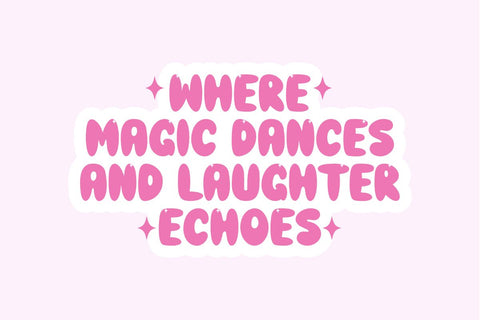 Magical Playful - Cute Bubble Font Masyafi Studio 