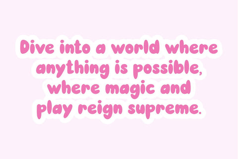 Magical Playful - Cute Bubble Font Masyafi Studio 