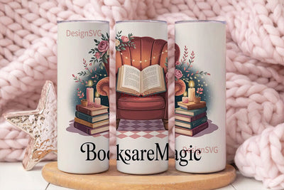 Magical Reading Nook 20oz Tumbler Wrap Sublimation DesignSVG 