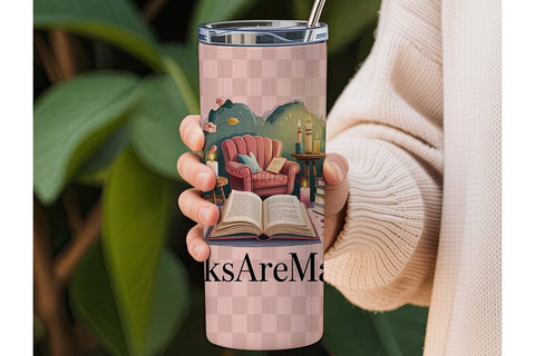 Magical Reading Nook 20oz Tumbler Wrap Sublimation DesignSVG 
