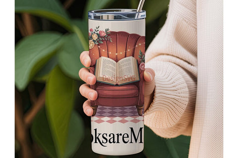 Magical Reading Nook 20oz Tumbler Wrap Sublimation DesignSVG 