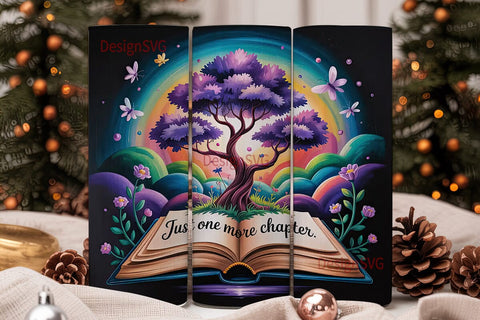 Magical Reading Tumbler Wrap Sublimation DesignSVG 