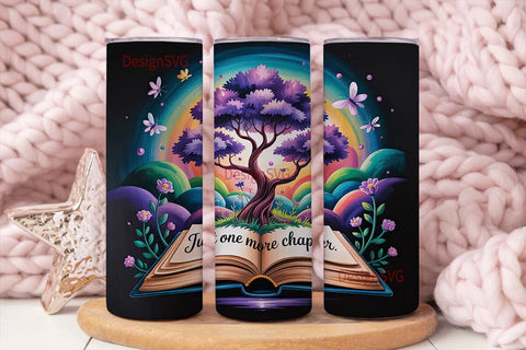 Magical Reading Tumbler Wrap Sublimation DesignSVG 