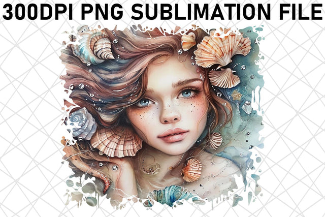 Magical Sea Maiden Sublimation Bundle Pack Sublimation afrosvg 