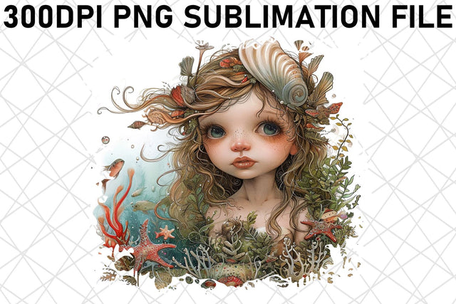 Magical Sea Maiden Sublimation Bundle Pack Sublimation afrosvg 