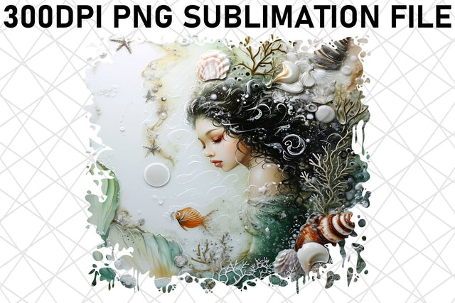 Magical Sea Maiden Sublimation Bundle Pack Sublimation afrosvg 
