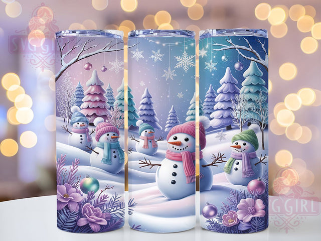 Magical Snowman Wonderland Tumbler, Winter Wonderland Wrap, Holiday Snowman Sublimation, 20oz Snowman Tumbler, Festive Wonderland Art, Seasonal Snowman Mug, Whimsical Holiday Cup Sublimation SvggirlplusArt 