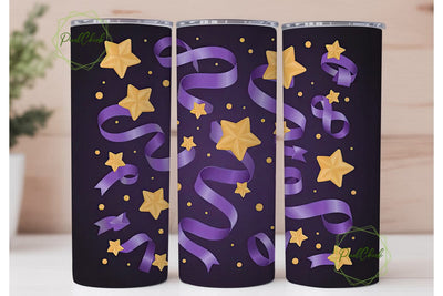Magical Starry Night 20oz Tumbler Wrap Sublimation PixelChick 