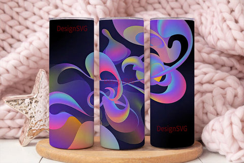 Magical Swirls 20oz Tumbler Wrap Sublimation DesignSVG 