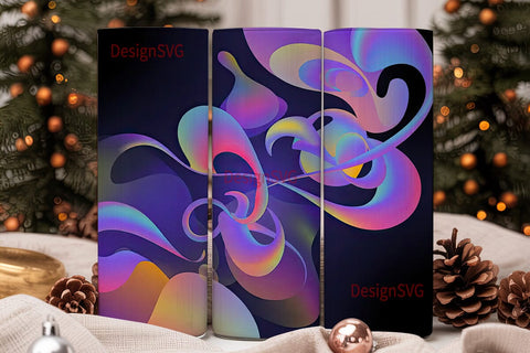 Magical Swirls 20oz Tumbler Wrap Sublimation DesignSVG 