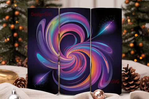 Magical Swirls 20oz Tumbler Wrap Sublimation DesignSVG 