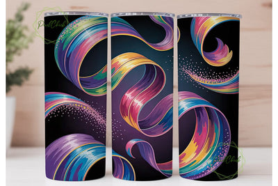 Magical Swirls 20oz Tumbler Wrap Sublimation PixelChick 
