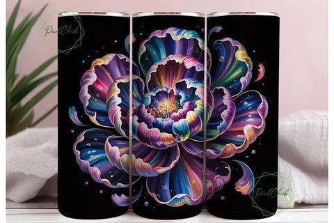 Magical Swirls 20oz Tumbler Wrap Sublimation PixelChick 