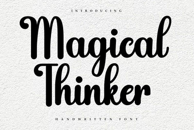 Magical Thinker Script Font Font Masyafi Studio 