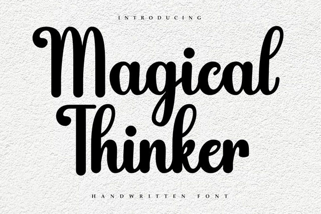 Magical Thinker Script Font Font Masyafi Studio 