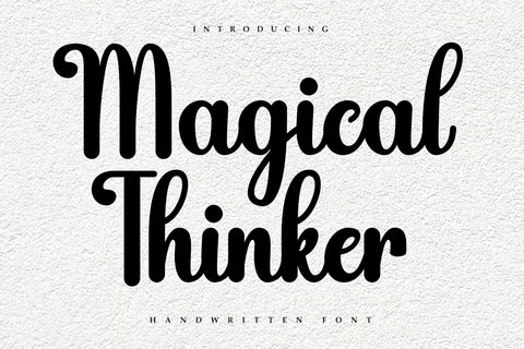 Magical Thinker Script Font Font Masyafi Studio 