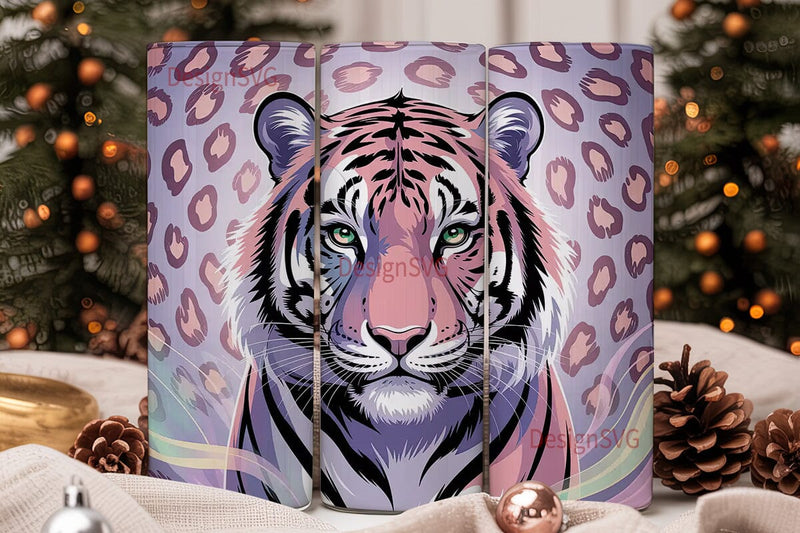 Magical Tiger 20oz Tumbler Wrap Sublimation DesignSVG 