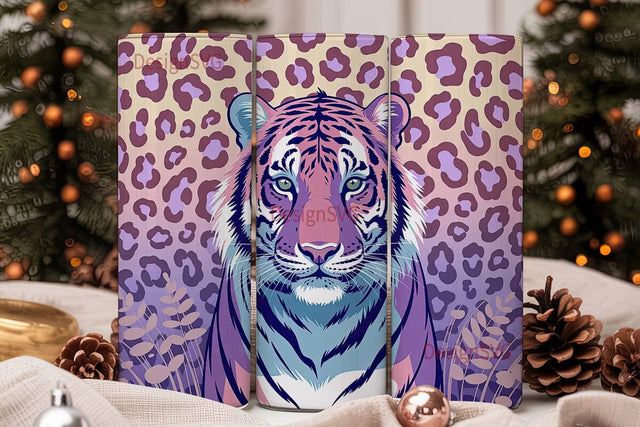 Magical Tiger 20oz Tumbler Wrap Sublimation DesignSVG 