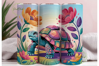 Magical Tortoise 20oz Tumbler Design Sublimation PixelChick 