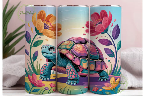 Magical Tortoise 20oz Tumbler Design Sublimation PixelChick 