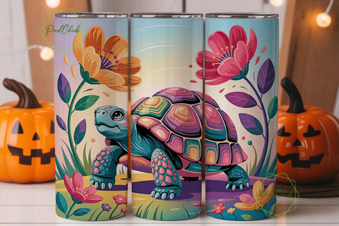 Magical Tortoise 20oz Tumbler Design Sublimation PixelChick 