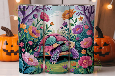 Magical Tortoise 20oz Tumbler Design Sublimation PixelChick 