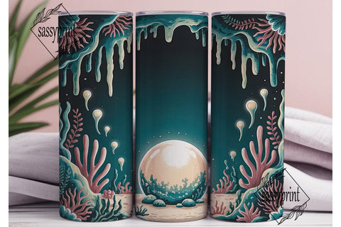 Magical Underwater Grotto 20oz Tumbler Sublimation sassyprint 