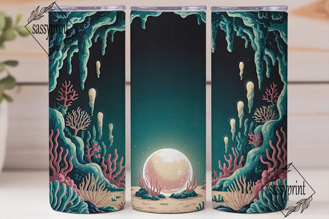 Magical Underwater Grotto 20oz Tumbler Sublimation sassyprint 