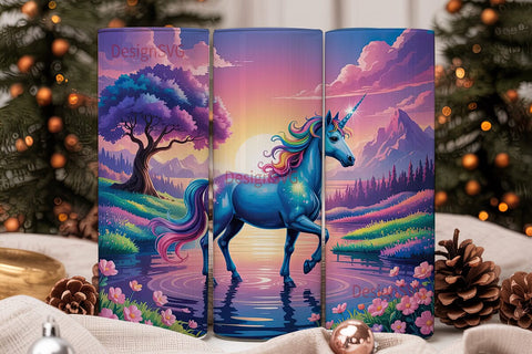 Magical Unicorn 20oz Tumbler Wrap Sublimation DesignSVG 