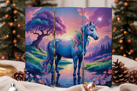 Magical Unicorn 20oz Tumbler Wrap Sublimation DesignSVG 