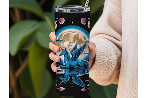 Magical Unicorn 20oz Tumbler Wrap Sublimation DesignSVG 