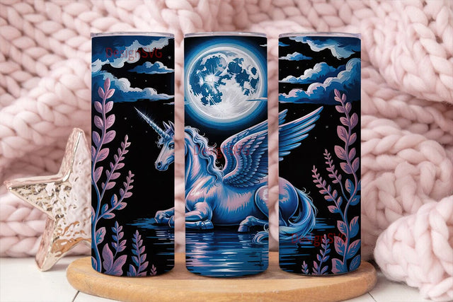 Magical Unicorn 20oz Tumbler Wrap Sublimation DesignSVG 