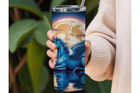 Magical Unicorn 20oz Tumbler Wrap Sublimation DesignSVG 