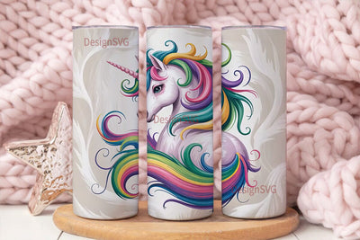 Magical Unicorn 20oz Tumbler Wrap Sublimation DesignSVG 
