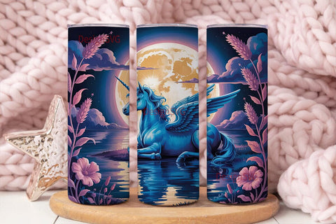 Magical Unicorn 20oz Tumbler Wrap Sublimation DesignSVG 