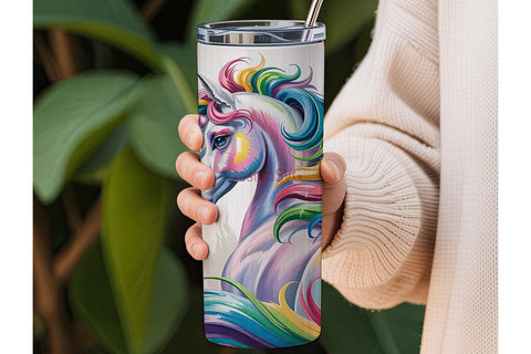 Magical Unicorn 20oz Tumbler Wrap Sublimation DesignSVG 