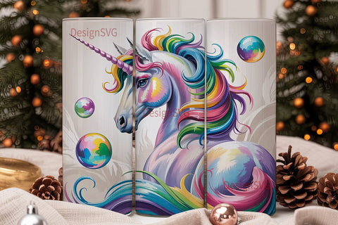 Magical Unicorn 20oz Tumbler Wrap Sublimation DesignSVG 