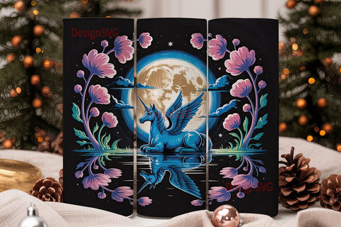 Magical Unicorn 20oz Tumbler Wrap Sublimation DesignSVG 