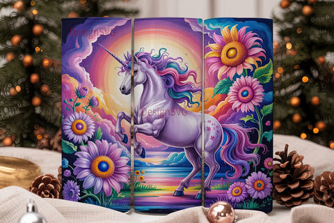 Magical Unicorn 20oz Tumbler Wrap Sublimation DesignSVG 