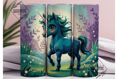 Magical Unicorn 20oz Tumbler Wrap Sublimation sassyprint 