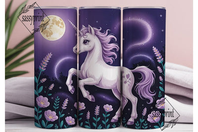 Magical Unicorn 20oz Tumbler Wrap Sublimation sassyprint 