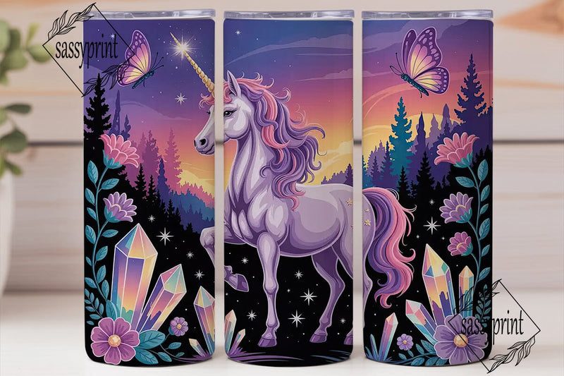 Magical Unicorn 20oz Tumbler Wrap Sublimation sassyprint 