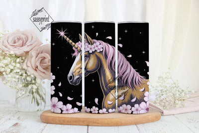 Magical Unicorn 20oz Tumbler Wrap Sublimation sassyprint 
