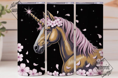 Magical Unicorn 20oz Tumbler Wrap Sublimation sassyprint 