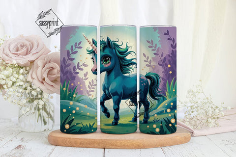 Magical Unicorn 20oz Tumbler Wrap Sublimation sassyprint 